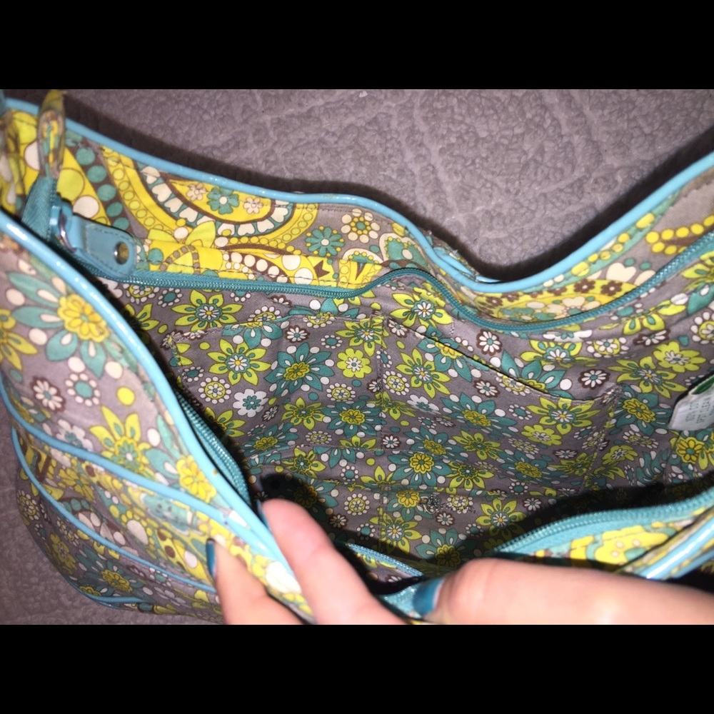 Vera Bradley Lemon Parfait Pattern Shoulder Purse - Picture 4 of 6